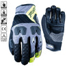 FIVE TFX3 Airflow Gloves Grey Fluro Yellow